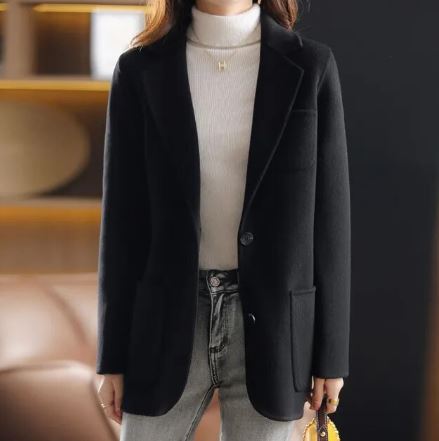 Doris - Blazer da donna in tweed addensato autunno e inverno